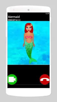 fake call video mermaid game Screen Shot 2