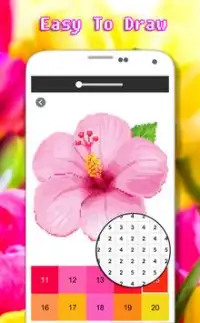 Coloriage Art De Fleurs Par Nombre - Pixel Screen Shot 4