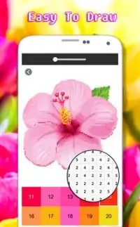 Раскраска "Цветочное искусство" по номеру - Pixel Screen Shot 4