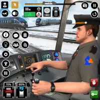 철도 기차 시뮬레이터 게임 - 인도 기차 게임 3D Screen Shot 0