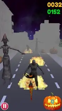 Unity Chan Halloween Berlari: Kengerian Zombie Screen Shot 2