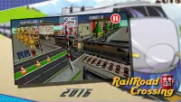 RailRoad Crossing 3D 🚅 Train Simulator Game Screen Shot 5
