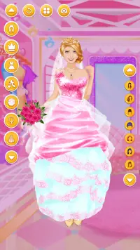 Princess Wedding Games-Girls Game-Model Dress Up Screen Shot 0
