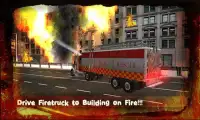 Modern Fire Driver Truck 3D Screen Shot 0