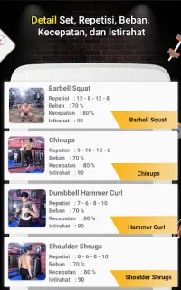 Pro Gym Workout (Latihan Gym & Kebugaran) Screen Shot 7