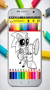 Coloring Book for Sonic Screen Shot 1