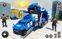 Police Car Transporter Truck Police Transport Game Screen Shot 1
