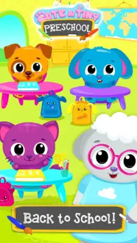 Cute & Tiny Preschool - Learning With Baby Pets Screen Shot 1