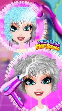Star Princess Hair Salon – Color the Hair Screen Shot 2