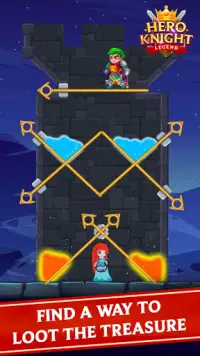 Hero Knight Legend - Free Puzzle Games Screen Shot 1