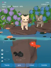 Goldfish & Cat Simulator in rainy pond Screen Shot 5