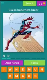 Guess The Superhero Marvel Quiz Screen Shot 0