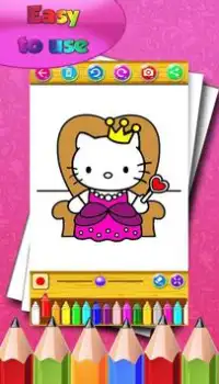 How to color Kitty for fans Screen Shot 3