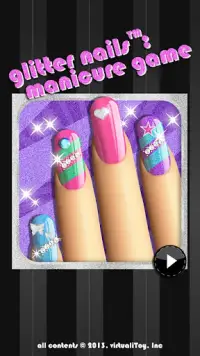 Glitter Nail Salon: Girls Game Screen Shot 3