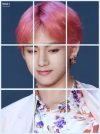 BTS [V] Puzzle Game Screen Shot 4