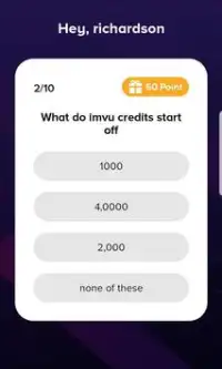 Free Imvu Credits Quiz Calculator Screen Shot 2