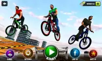 Rooftop Bicycle Stunt Rider 3D Screen Shot 0