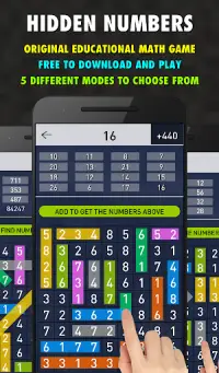 Hidden Numbers: Math Game Screen Shot 0