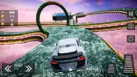 Extreme GT Racing Impossible Sky Ramp New Stunts Screen Shot 18