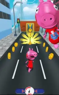 Peppa Pig Game: Run, Dash & Surf Free Subway Game Screen Shot 1