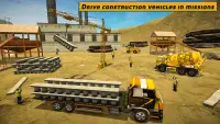 City bridge builder: flyover construction game Screen Shot 2