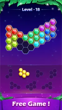 Hexa Block Puzzle - Classic Block Games Screen Shot 2