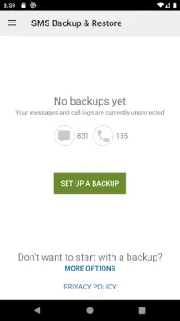 SMS Backup & Restore Screen Shot 0