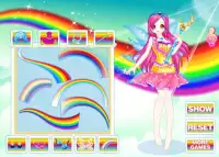 Rainbow fashion princess games Screen Shot 1