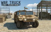 युद्ध ट्रक 3 डी पार्किंग Screen Shot 1