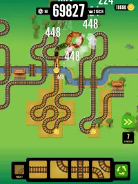 Gold Train FRVR - Best Railroad Maze Game Screen Shot 1