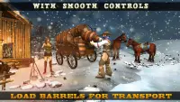 Snow Taxi Horse Transport Sim Screen Shot 1