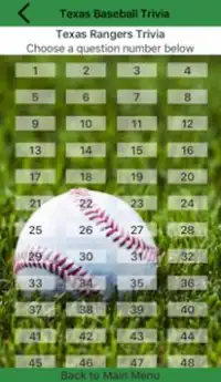 Texas Baseball Trivia Screen Shot 1
