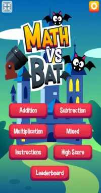 Math vs Bat Game Maths Learning Game Screen Shot 2