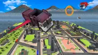 शहर उड़ान कचरा ट्रक ड्राइव सिम्युलेटर खेल Screen Shot 6