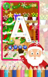 Abc Natal alfabet permainan Screen Shot 0