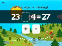 Animal Second Grade Math Games for Kids Free App Screen Shot 17