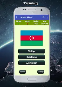 Ölkə Bayraqları Oyunu - 2020 Screen Shot 2