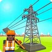 Electrical Grid Station Construction: Building Sim