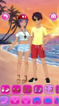 Anime Couples Dress Up Game Screen Shot 9