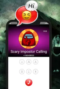 Call from Impostor Chat & video call (Simulation) Screen Shot 0