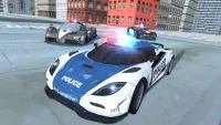 Полицейский автомобиль симулятор погони Screen Shot 0