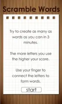 Scramble Words Screen Shot 0