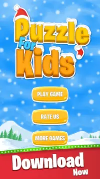 Kids Puzzles - Christmas Jigsaw game Screen Shot 0