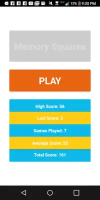 Memory Squares Free Screen Shot 2