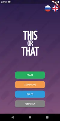 THIS OR THAT - Would You Rather? Fun party game Screen Shot 2
