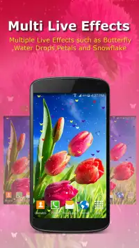 Live Wallpaper - Flowers Screen Shot 3