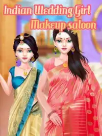 Indian Fashion Girl Wedding dressup Makeover salón Screen Shot 0