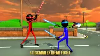 Stickman 닌자 전쟁 극단적 인 싸움 3D Screen Shot 10