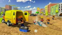 Construction City Excavator: Construction Sim Game Screen Shot 1