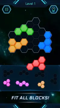 Hexa Puzzle Space - New Block Puzzle Game 2020 Screen Shot 0
